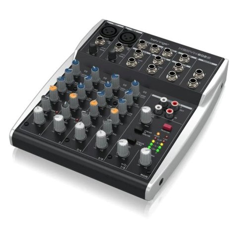 Behringer 802S - 8-kanałowy kompaktowy mikser analogowy z interfejsem USB zaprojektowany specjalnie do obsługi podcastów, stream Behringer 802S - 8-kanałowy kompaktowy mikser analogowy z interfejsem USB zaprojektowany specjalnie do obsługi podcastów, stream