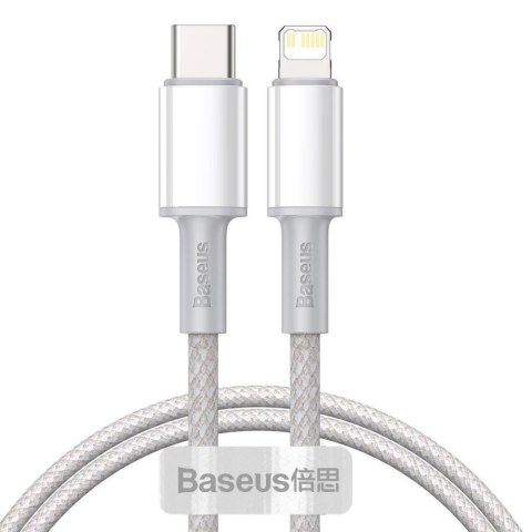 Kabel przewód USB-C / Typ-C - Lightning / iPhone 200cm Baseus CATLGD-A02 z obsługą szybkiego ładowania 20W PD Kabel przewód USB-C / Typ-C - Lightning / iPhone 200cm Baseus CATLGD-A02 z obsługą szybkiego ładowania 20W PD