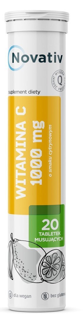 Novativ Witamina C 1000 mg., 20tabl. Novativ Witamina C 1000 mg., 20tabl.