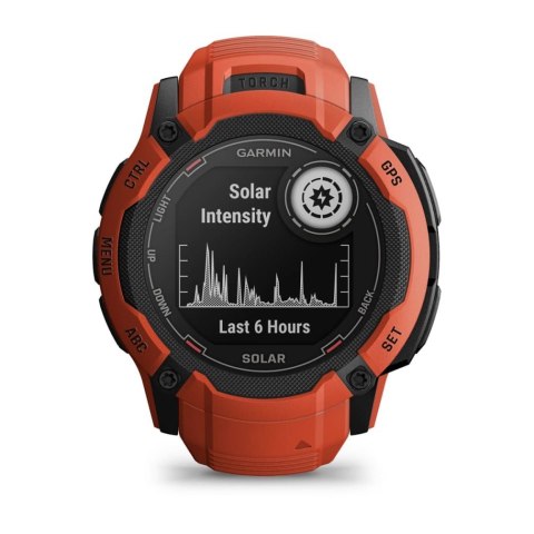 Zegarek sportowy Garmin Instinct 2X SOLAR Czerwony Zegarek sportowy Garmin Instinct 2X SOLAR Czerwony