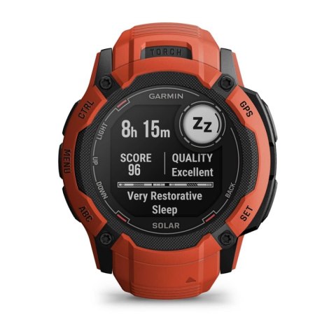 Zegarek sportowy Garmin Instinct 2X SOLAR Czerwony Zegarek sportowy Garmin Instinct 2X SOLAR Czerwony
