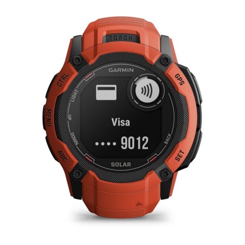 Zegarek sportowy Garmin Instinct 2X SOLAR Czerwony Zegarek sportowy Garmin Instinct 2X SOLAR Czerwony