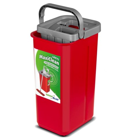 GREENBLUE MOP PŁASKI Z WIADREM I WYCISKACZEM MAXICLEAN + DWA WKŁADY MICROFIBRA HQ, POJEMNOŚĆ 8L GB870 GREENBLUE MOP PŁASKI Z WIADREM I WYCISKACZEM MAXICLEAN + DWA WKŁADY MICROFIBRA HQ, POJEMNOŚĆ 8L GB870