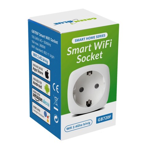 GREENBLUE ZDALNIE STEROWANE GNIAZDKO WIFI TYP F GB720F GREENBLUE ZDALNIE STEROWANE GNIAZDKO WIFI TYP F GB720F