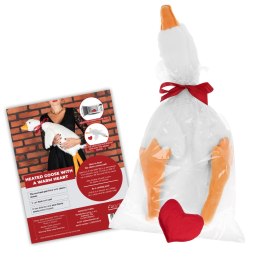 Grzejąca Gęś o Gorącym Sercu XL 90 cm - prezent na walentynki, rocznice