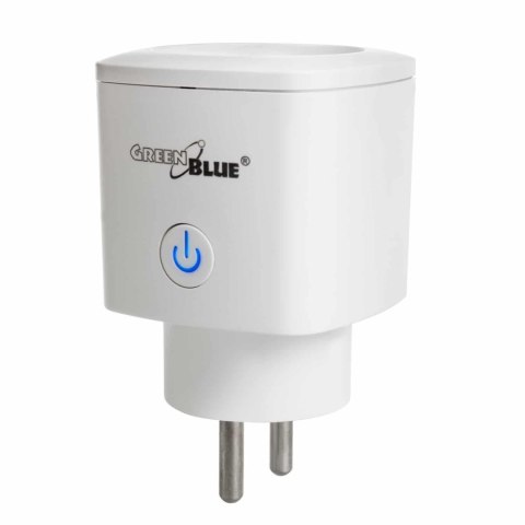 Gniazdko zdalnie sterowane GreenBlue GB720 E WiFi Android/iOS/Alexa/Google Home, zuż. energii, timer, max 3680W, typ E Gniazdko zdalnie sterowane GreenBlue GB720 E WiFi Android/iOS/Alexa/Google Home, zuż. energii, timer, max 3680W, typ E