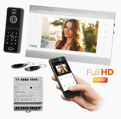 WIDEODOMOFON WI-FI VIRONE VDP-61FHDZD/W TUYA WIDEODOMOFON WI-FI VIRONE VDP-61FHDZD/W TUYA