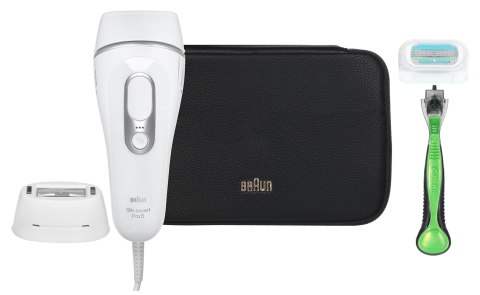 Depilator Braun Silk-expert Pro 5 PL5145 IPL biało-srebrny Depilator Braun Silk-expert Pro 5 PL5145 IPL biało-srebrny