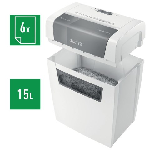 Leitz Niszczarka IQ Home, P4, 6 kartek, 15 l kosz Leitz Niszczarka IQ Home, P4, 6 kartek, 15 l kosz