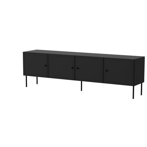 Szafka RTV 4D PALAZZO BIS 201x40x60 czarny mat Szafka RTV 4D PALAZZO BIS 201x40x60 czarny mat