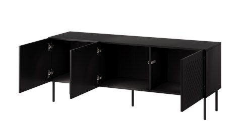 Szafka RTV SIENA 150,5x40x60 czarny mat Szafka RTV SIENA 150,5x40x60 czarny mat