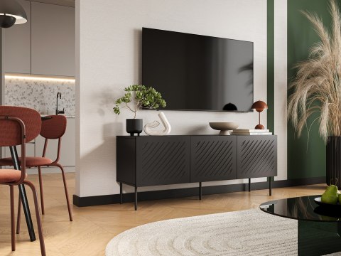 Szafka RTV SIENA 150,5x40x60 czarny mat Szafka RTV SIENA 150,5x40x60 czarny mat