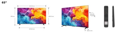 Telewizor TCL 65P655 LED 65'' 4K Ultra HD Google TV Dolby Audio DVB-T2 Czarny Telewizor TCL 65P655 LED 65'' 4K Ultra HD Google TV Dolby Audio DVB-T2 Czarny