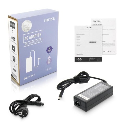 Zasilacz sieciowy Mitsu 19.5V 3.34A (4.5x3.0 pin) do notebooka Dell Zasilacz sieciowy Mitsu 19.5V 3.34A (4.5x3.0 pin) do notebooka Dell
