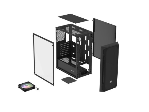 FURY OBUDOWA KOMPUTEROWA FURY SHOBO RGB MIDI TOWER Z OKNEM CZARNA FURY OBUDOWA KOMPUTEROWA FURY SHOBO RGB MIDI TOWER Z OKNEM CZARNA