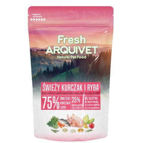 PRÓBKA ARQUIVET FRESH Półwilgotna karma dla psa kurczak i ryba oceaniczna 100 g PRÓBKA ARQUIVET FRESH Półwilgotna karma dla psa kurczak i ryba oceaniczna 100 g