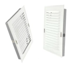 KRATKA METALOWA SKOŚNA W RAMCE Z SIATKĄ 14*21CM BIAŁA