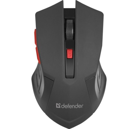DEFENDER MYSZ BEZPRZEWODOWA ACCURA MM-275 RF CZARNO-CZERWONA OPTICAL 1600DPI 6P 52276 DEFENDER MYSZ BEZPRZEWODOWA ACCURA MM-275 RF CZARNO-CZERWONA OPTICAL 1600DPI 6P 52276