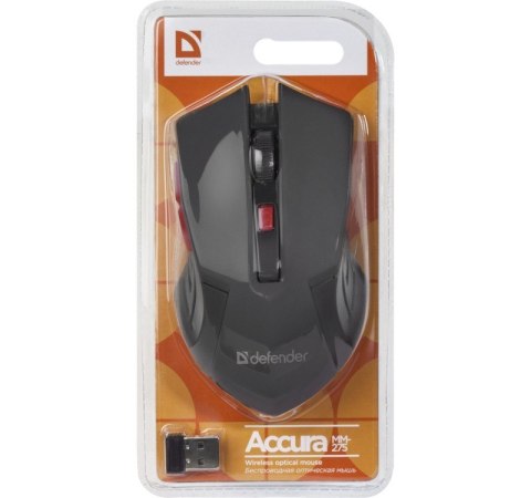 DEFENDER MYSZ BEZPRZEWODOWA ACCURA MM-275 RF CZARNO-CZERWONA OPTICAL 1600DPI 6P 52276 DEFENDER MYSZ BEZPRZEWODOWA ACCURA MM-275 RF CZARNO-CZERWONA OPTICAL 1600DPI 6P 52276