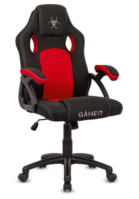 Fotel obrotowy do biurka CARRERA M RED FABRIC GAMER OUTLET Fotel obrotowy do biurka CARRERA M RED FABRIC GAMER OUTLET