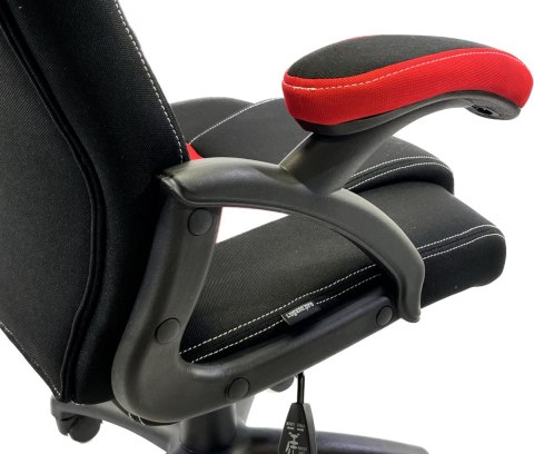 Fotel obrotowy do biurka CARRERA M RED FABRIC GAMER OUTLET Fotel obrotowy do biurka CARRERA M RED FABRIC GAMER OUTLET