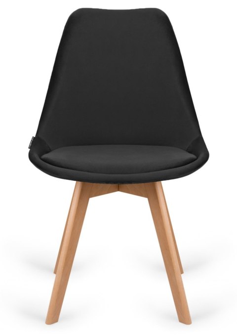 Krzesło skandynawskie MONZA GRANDE BLACK VELVET II GATUNEK Krzesło skandynawskie MONZA GRANDE BLACK VELVET II GATUNEK
