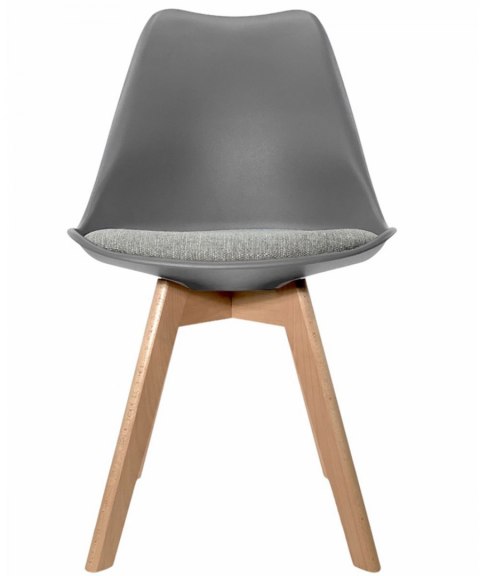 Krzesło skandynawskie MONZA LIGHT GREY - Grey Fabric II OUTLET Krzesło skandynawskie MONZA LIGHT GREY - Grey Fabric II OUTLET