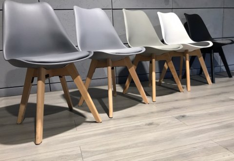 Krzesło skandynawskie MONZA LIGHT GREY - Grey Fabric II OUTLET Krzesło skandynawskie MONZA LIGHT GREY - Grey Fabric II OUTLET
