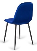 Krzesło tapicerowane GIULIA VELVET BLUE II GATUNEK