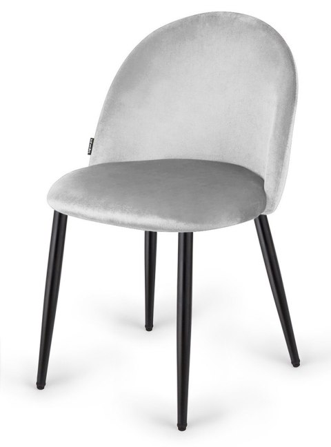 Krzesło tapicerowane GLORIA LIGHT GREY VELVET II GATUNEK Krzesło tapicerowane GLORIA LIGHT GREY VELVET II GATUNEK
