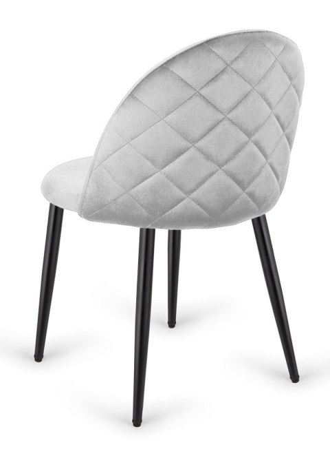 Krzesło tapicerowane GLORIA LIGHT GREY VELVET II GATUNEK Krzesło tapicerowane GLORIA LIGHT GREY VELVET II GATUNEK