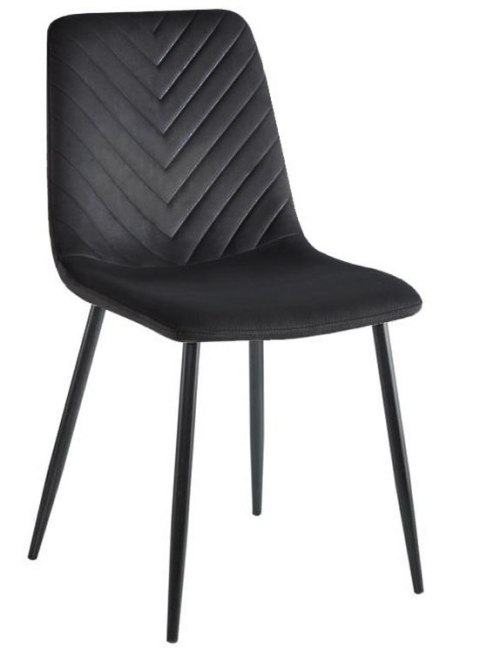 Krzesło tapicerowane TRIO VELVET BLACK II GATUNEK Krzesło tapicerowane TRIO VELVET BLACK II GATUNEK