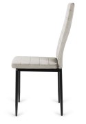 Krzesło tapicerowane VALVA LINE VELVET DARK GREY OUTLET