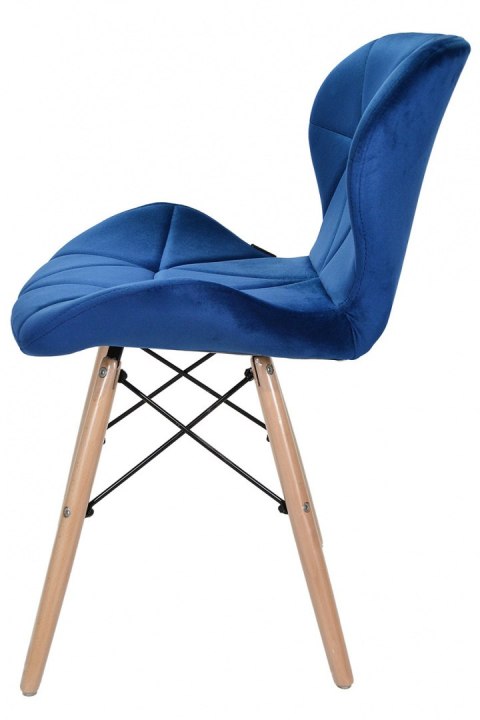 Krzesło tapicerowane VASTO BLUE VELVET Krzesło tapicerowane VASTO BLUE VELVET