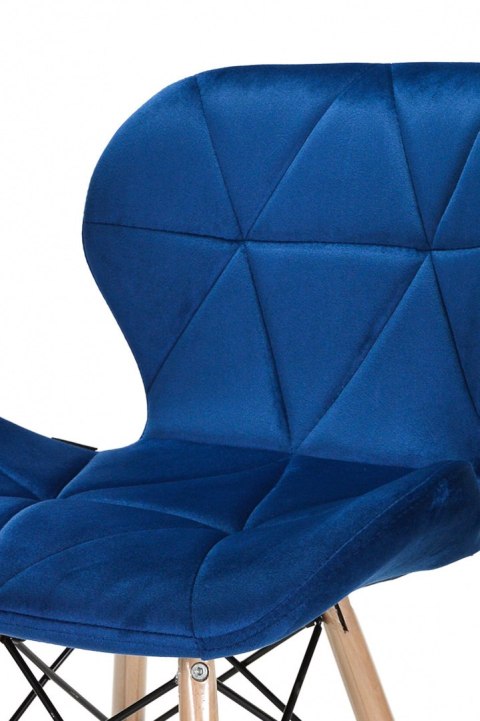 Krzesło tapicerowane VASTO BLUE VELVET Krzesło tapicerowane VASTO BLUE VELVET