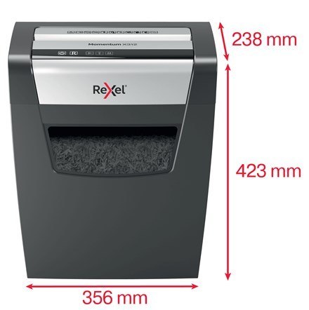 Rexel Niszczarka Momentum X312, 12 kartek, 23 l kosz Rexel Niszczarka Momentum X312, 12 kartek, 23 l kosz