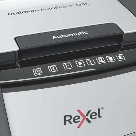 Rexel Niszczarka Optimum AutoFeed+ 130X, (P-4), 130 kartek, 44 l kosz Rexel Niszczarka Optimum AutoFeed+ 130X, (P-4), 130 kartek, 44 l kosz