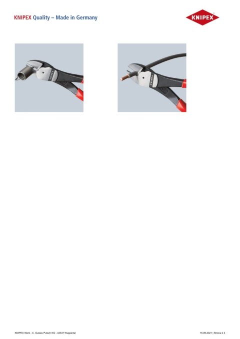 SZCZYPCE TNĄCE BOCZNE O ZWIĘKSZONYM PRZEŁOŻENIU 250MM SZCZYPCE TNĄCE BOCZNE O ZWIĘKSZONYM PRZEŁOŻENIU 250MM