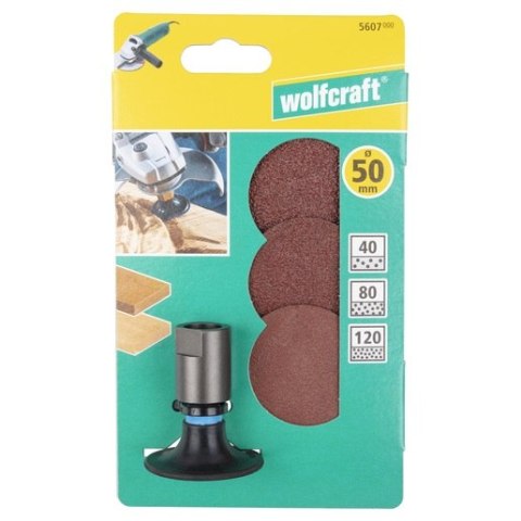 DYSK SZLIFIERSKI 50MM + 3 KRĄŻKI ŚCIERNE DYSK SZLIFIERSKI 50MM + 3 KRĄŻKI ŚCIERNE
