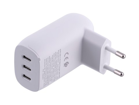 Ładowarka Belkin BoostCharge 3 Port USB-C PD 3.1 PPS Wall Charger 67W + USB-C to USB-C Cable 2m White Ładowarka Belkin BoostCharge 3 Port USB-C PD 3.1 PPS Wall Charger 67W + USB-C to USB-C Cable 2m White