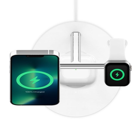 Ładowarka bezprzewodowa Belkin BoostCharge Pro 3-in-1 Wireless Charger with Official MagSafe Charging iPhone/Apple Watch/AirPods Ładowarka bezprzewodowa Belkin BoostCharge Pro 3-in-1 Wireless Charger with Official MagSafe Charging iPhone/Apple Watch/AirPods