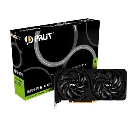 Karta graf. Palit GeForce RTX 4060 Infinity 2 8 GB Karta graf. Palit GeForce RTX 4060 Infinity 2 8 GB