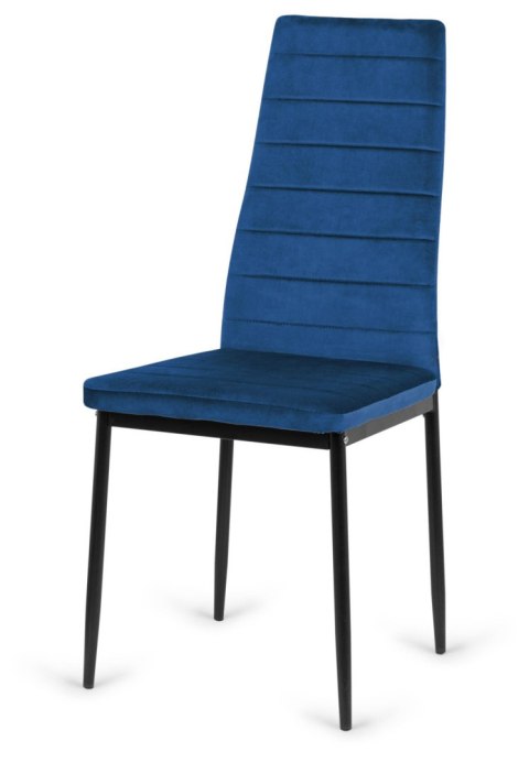 Krzesła tapicerowane zestaw 4 VALVA LINE VELVET BLUE Krzesła tapicerowane zestaw 4 VALVA LINE VELVET BLUE