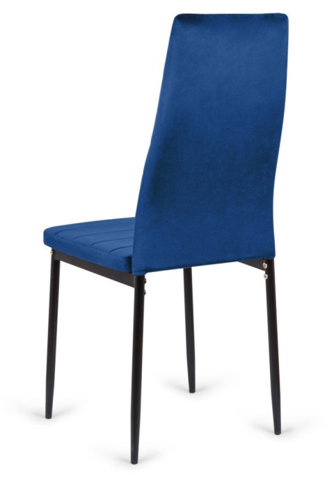 Krzesła tapicerowane zestaw 4 VALVA LINE VELVET BLUE Krzesła tapicerowane zestaw 4 VALVA LINE VELVET BLUE