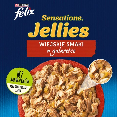 FELIX Sensations indyk, makrela, jagnięcina - mokra karma dla kota - 12x 85g FELIX Sensations indyk, makrela, jagnięcina - mokra karma dla kota - 12x 85g