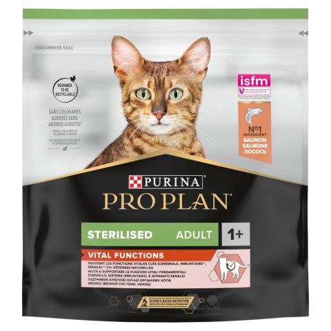 PURINA PRO PLAN STERILISED OPTIRENAL with salmon - sucha karma dla kotów sterylizowanych z problemami urologicznymi - 400g PURINA PRO PLAN STERILISED OPTIRENAL with salmon - sucha karma dla kotów sterylizowanych z problemami urologicznymi - 400g