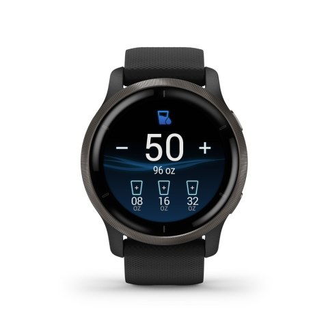 Zegarek Garmin Venu 2 (45 mm) Slate Stainless Steel Bezel / Black Case / Silicone Band Zegarek Garmin Venu 2 (45 mm) Slate Stainless Steel Bezel / Black Case / Silicone Band