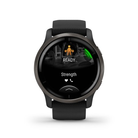 Zegarek Garmin Venu 2 (45 mm) Slate Stainless Steel Bezel / Black Case / Silicone Band Zegarek Garmin Venu 2 (45 mm) Slate Stainless Steel Bezel / Black Case / Silicone Band