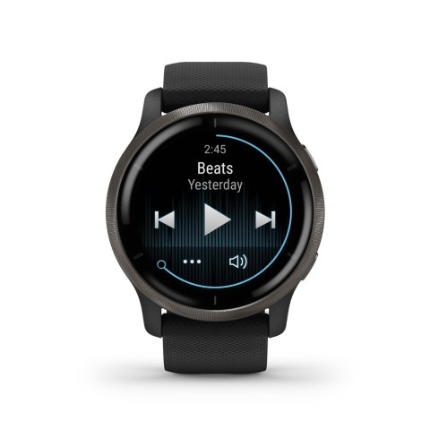 Zegarek Garmin Venu 2 (45 mm) Slate Stainless Steel Bezel / Black Case / Silicone Band Zegarek Garmin Venu 2 (45 mm) Slate Stainless Steel Bezel / Black Case / Silicone Band