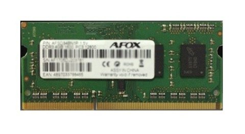 AFOX SO-DIMM DDR3 8GB 1600MHZ AFSD38BK1P AFOX SO-DIMM DDR3 8GB 1600MHZ AFSD38BK1P